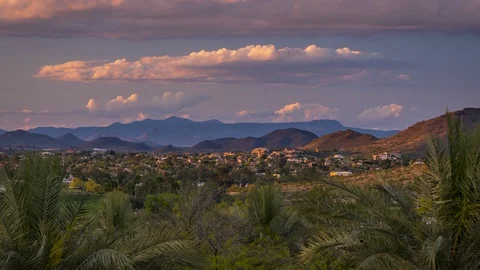 North Phoenix Sunset 4k Timelapse Stock Footage 129201602