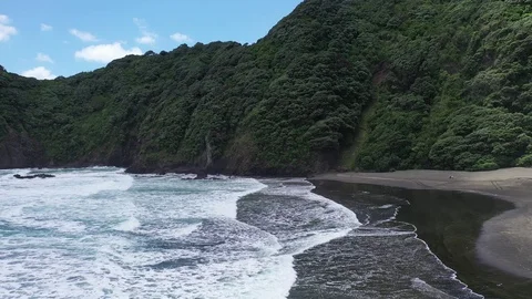 North Piha headlands Stock Footage 100815731