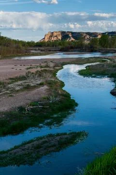 North Platte River in Spring Foto stock