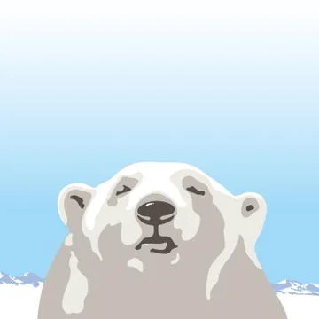 North polar bear Stock Illustration