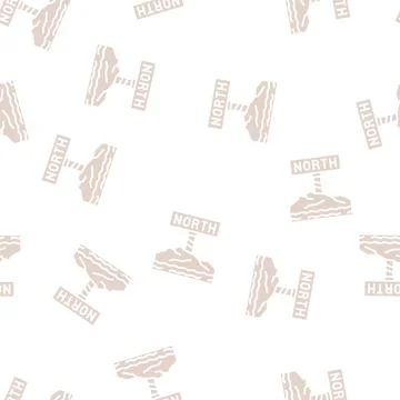 North pole glyph seamless pattern 스톡 일러스트