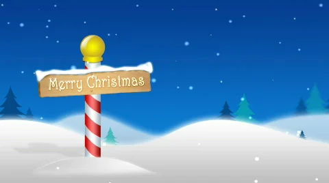 North pole Holiday Loop Stock-Footage 801575