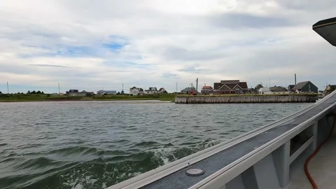 North Rustico Harbor, Prince Edward Island, Canada, filming from boat  2 Video stock 225503141