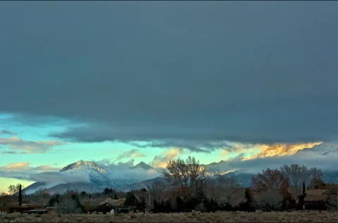 North Sandias Clouds 4K Stock Footage 2338568