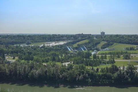 North Saskatchewan River in Edmonton Stock Photos