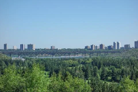 North Saskatchewan River in Edmonton Stock Photos