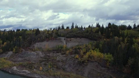 North Saskatchewan River Fall, October 3, 2024 Stock Footage 287344978