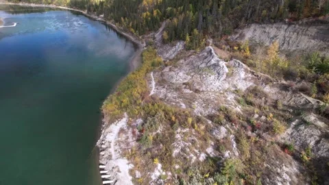 North Saskatchewan River Fall, October 3, 2024 Stock Footage 287345452