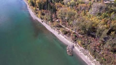 North Saskatchewan River Fall, October 3, 2024 Stock Footage 287345708