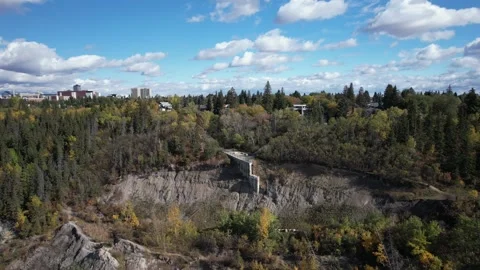 North Saskatchewan River Fall, October 3, 2024 Stock Footage 287345807