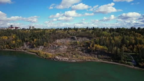 North Saskatchewan River Fall, October 3, 2024 Stock Footage 287346000