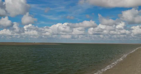 On The North Sea Beach of St. Peter-Ording Stock Footage 65731470