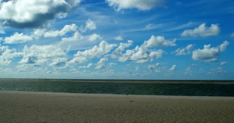 On The North Sea Beach of St. Peter-Ording Stock Footage 65764923
