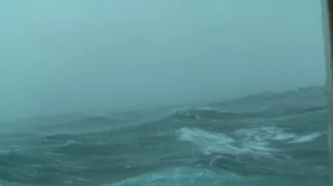 North Sea Storm Stock Footage