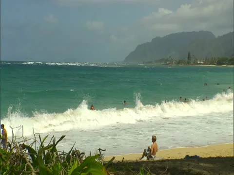 North Shore Beach Video stock 22244402