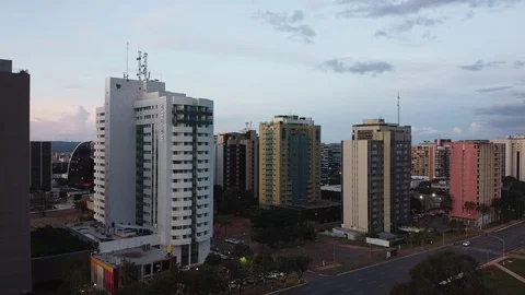 North Side Hotel Sector Stock Footage 128821090
