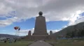 The North side of the Middle of the World Monument in Ecuador 4k or 4k+ Resolution
