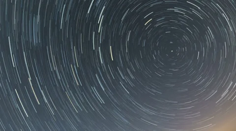 North star trails 6 hour time lapse 4K ultra HD Stock Footage 36948253