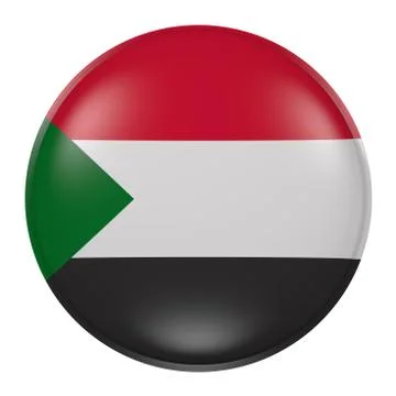 North Sudan button on white background Stock Illustration