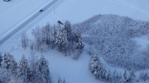 North of Sweden, view above Stock Footage 299726982