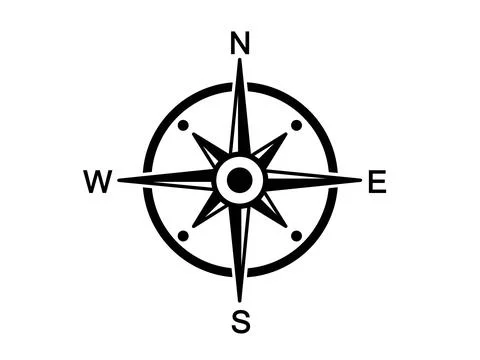 North symbol.  Vector compass Stock Illustration