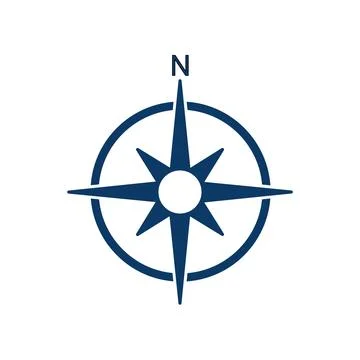North symbol.  Vector compass Stock Illustration