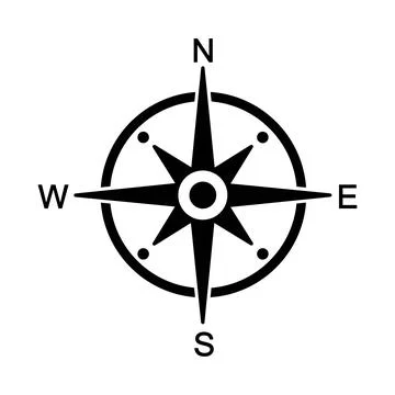North symbol.  Vector compass Stock Illustration