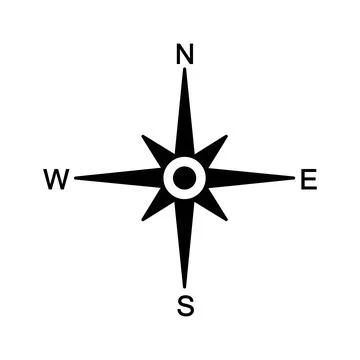 North symbol.  Vector compass Stock Illustration