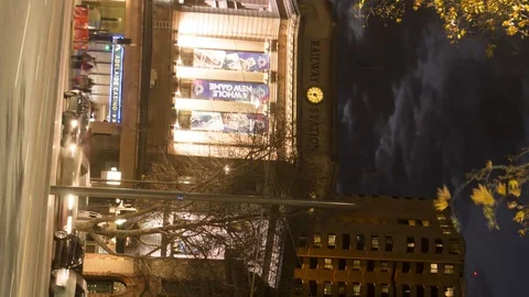 North Terrace Adelaide tracking Time lapse vertical video 1920 Stock Footage 103151155