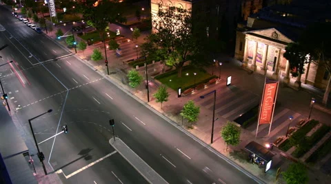 North Terrace Time-lapse Stock Footage 58490632