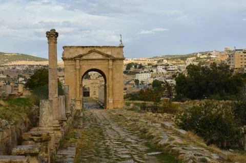 North tetrapylon, jerash Stock Photos