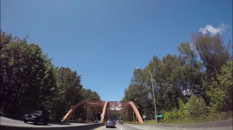 NORTH VANCOUVER BC CANADA Upper Levels Highway. Stock Footage 40908736