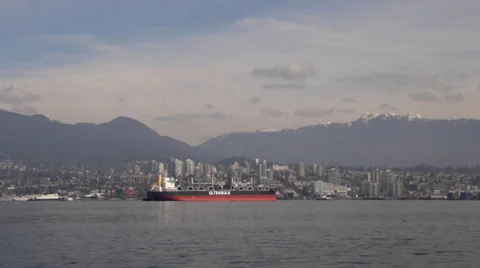 North Vancouver from Seabus Stock Footage 37964520