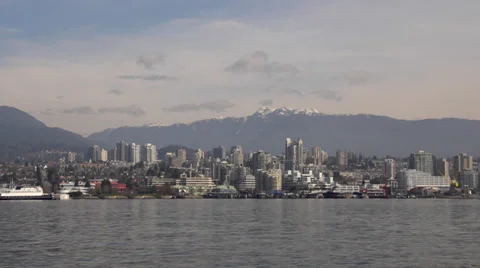 North Vancouver from Seabus Stock Footage 37968570