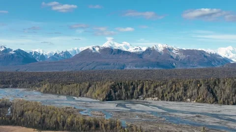 North view of Denali, Alaska 動画素材 252860742