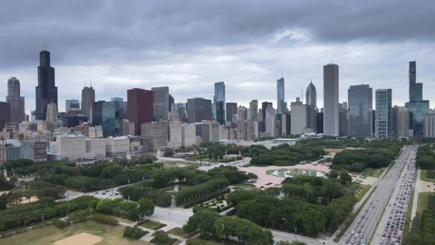 North View Lakeshore Drive pull out Stock Footage 163273538