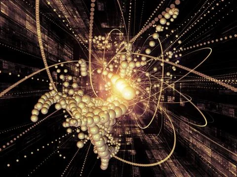 North of Wave Particle Stock Illustration