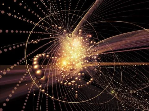 North of Wave Particle Stock Illustration