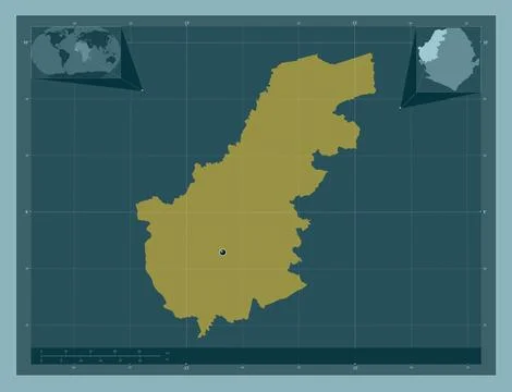 North West, Sierra Leone. Solid color shape Stock Illustration