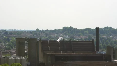 Northampton, UK - Jun 11, 2023: Carslberg factory on sunny hot day Stock Footage 244232113