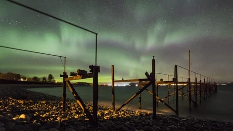 Norther Lights from Godoy Stock Footage 87784656