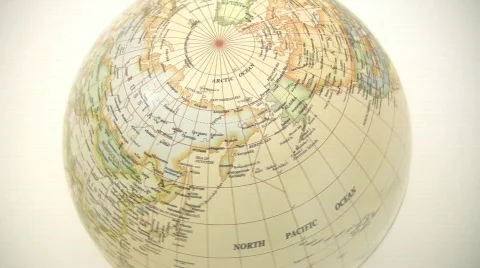 Northern Hemisphere Globe Stock Footage 619597