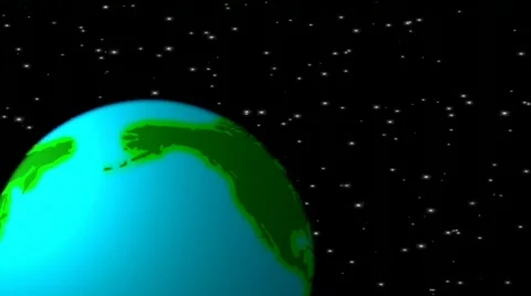 Northern Hemisphere Globe Loop 動画素材 612104