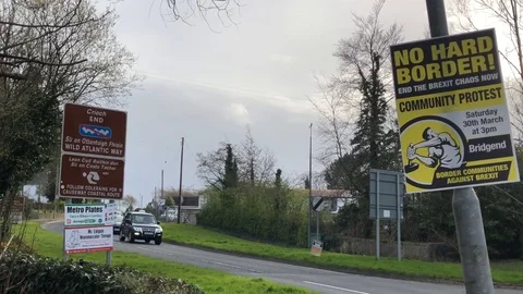 Northern Ireland Border Stock Footage 105030384