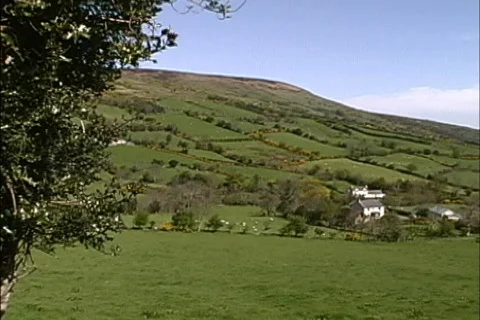 Northern Ireland Glens of Antrim Stock Footage