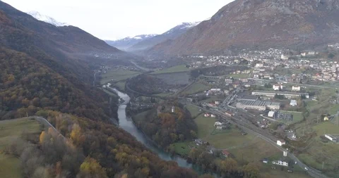 Northern Italian valley Stock Footage 121009853