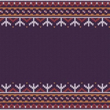 Northern knitted pattern Stock Illustration