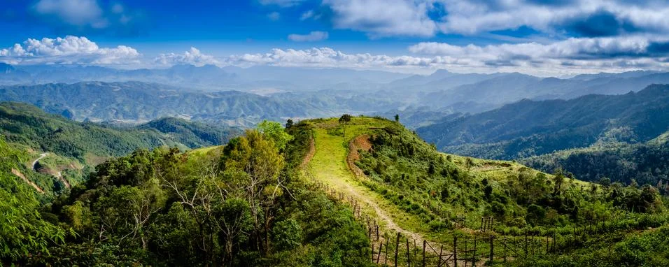 Northern Laos (Panorama) Stock Photos
