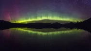 Northern Light Reflection Stock Footage