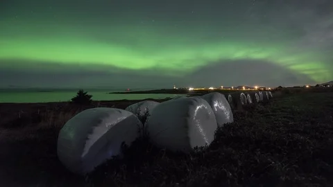 Northern Lights arch Stock Footage 87794901